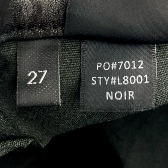 J BRAND L8001 Genuine Lamb Leather Skinny Jeans with Ankle Zippers - Picture 9 of 16